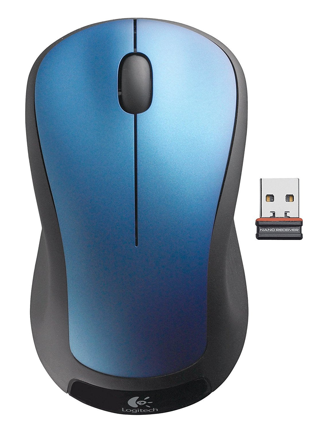Logitech Wireless Mouse M310 - Peacock Blue (Renewed)