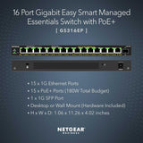 Netgear GS308EP-100NAS Commutateur intelligent Plus Gigabit PoE+ à 8 ports