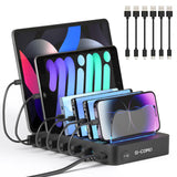 Station de charge USB de bureau 10 appareils Tablettes Ordinateurs portables Liseuses