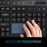 Adesso EasyTouch 445 Multi-Channel Wired Touchpad Keyboard, Black (AKB