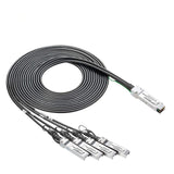 10Gtek 40G QSFP+ to 4xSFP+ Breakout DAC - 40GBASE-CR4 Passive Direct A