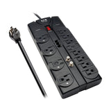 Tripp Lite 12 Outlet Surge Protector Power Strip, 8ft Cord, Right-Angl