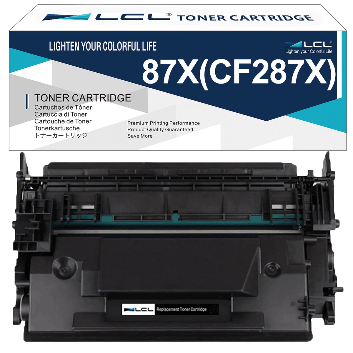 LCL 87X CF287X Black High-Yield Toner Cartridge Replacement for HP 87A
