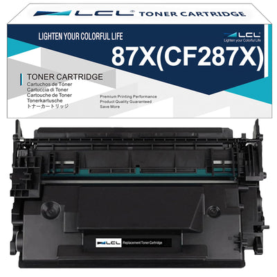 LCL 87X CF287X Black High-Yield Toner Cartridge Replacement for HP 87A