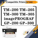 PFI-320 PFI320 300ML Ink Cartridges, Compatible for Canon TM-200 TM-20