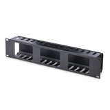 StarTech.com 2U Horizontal Finger Duct Rack Cable Management Panel wit