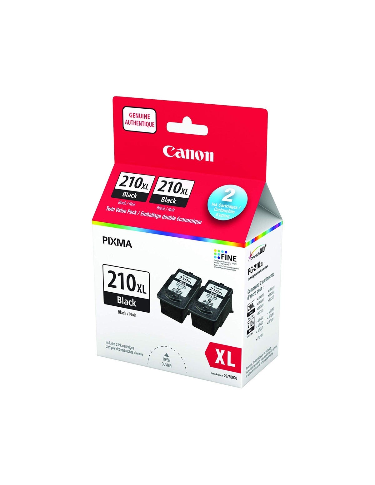 Canon Genuine PG-210XL Twin Ink Value Pack