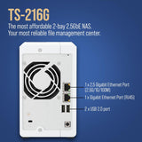 QNAP TS-216G-US - The Most Affordable 2-Bay 2.5GbE Desktop NAS, Equipp