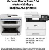 Genuine Canon Toner Cartridge 104 - Black