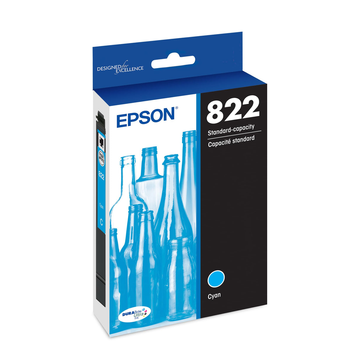 EPSON 822 DURABrite Ultra Ink Standard Capacity Cyan Cartridge (T82222