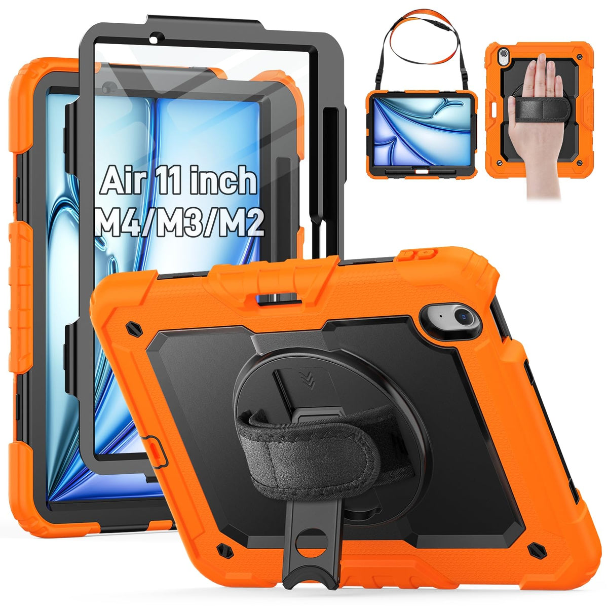 HXCASEAC Case for iPad Air 11 inch M4/M3/M2, with Screen Protector/ 36