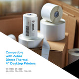 Zebra Technologies 10010063 POLYPRO 4000D Labels, 2.25
