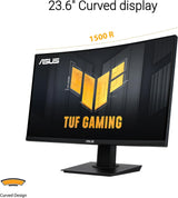 ASUS TUF Gaming 24” (23.6 inch viewable) Curved Monitor (VG24VQER) – F
