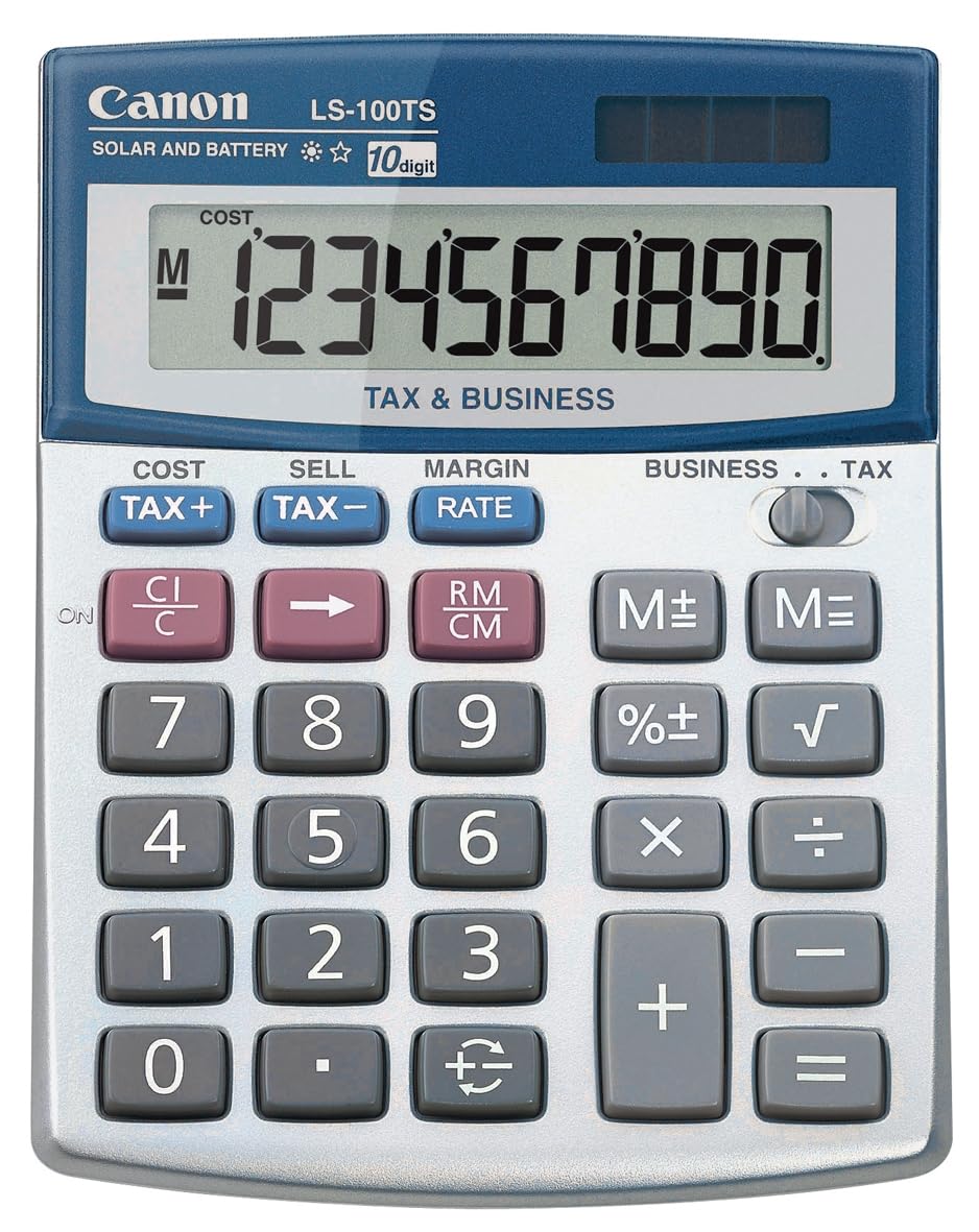 Canon LS-100TS Desktop Calculator, Grey