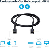 Câble Thunderbolt 3 StarTech.com - 0,9 m / 1 m - 4K 60 Hz - 20 Gbps - USB-C