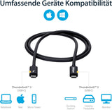 Câble Thunderbolt 3 StarTech.com - 0,9 m/1 m - 4K 60 Hz - 20 Gbps - USB-C