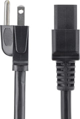 Cordon d'alimentation d'ordinateur StarTech de 1,8 m (6 pi), câble d'alimentation CA NEMA 5-15P vers C13 verrouillable, 125 V 10 A, 18 AWG, cordon d'alimentation de rechange pour ordinateur/moniteur, ETL
