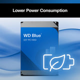 Western Digital 4TB WD Blue PC Internal Hard Drive HDD - 5400 RPM, SAT