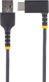 StarTech.com 3ft (1m) USB A to C Charging Cable Right Angle - Heavy Du