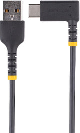 StarTech.com 3ft (1m) USB A to C Charging Cable Right Angle - Heavy Du