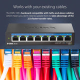 D-Link 8-Port 2.5GB Unmanaged Gaming Switch with 8 x 2.5G - Multi-Gig