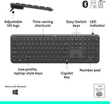 Logitech Signature Slim MK955 Combo for Business | Copilot Edition, Mi