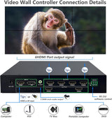 Contrôleur de mur vidéo HDMI ICUIXIAN 2x3, 3x2, 1x6, 1x5, 1x4, 2x2 tv wa