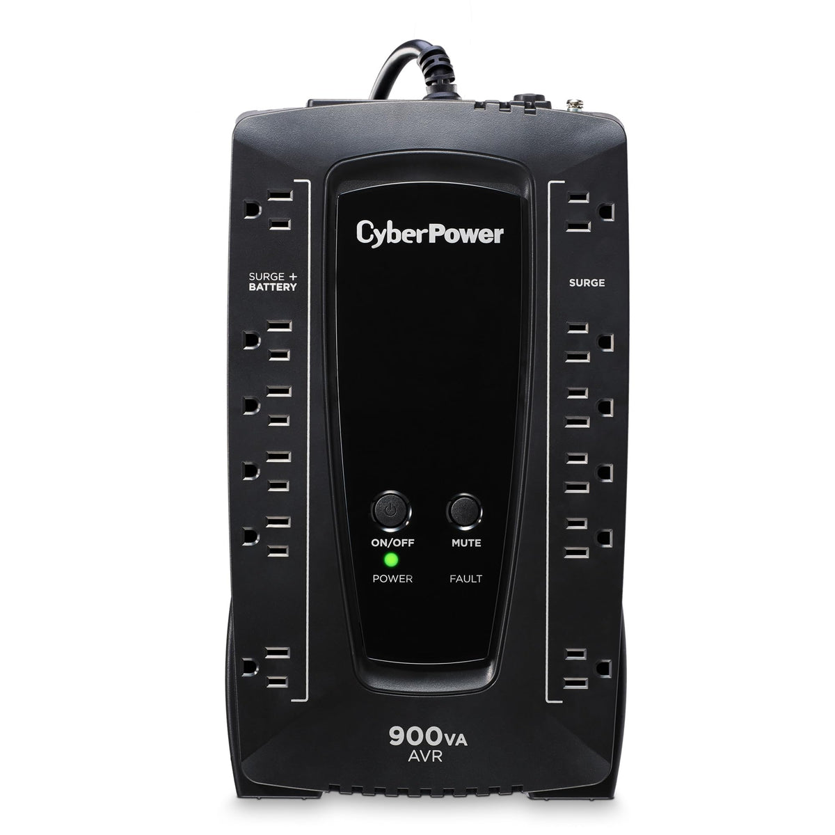 CyberPower AVRG900U AVR UPS System, 900VA/480W, 12 Outlets, Compact 90