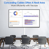 Yecaye Cable Concealer, 125 Inches Medium Size Cord Cover Raceway Kit,
