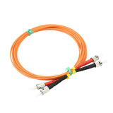 2M ST to ST Fiber Optic Patch Cable Multimode OM1 Duplex 62.5/125µm Op