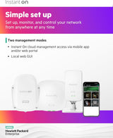 HPE Networking Instant On Access Point AP12 3x3 WiFi 5 Indoor Wireless