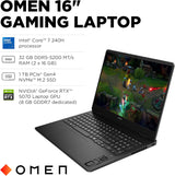 HP OMEN 16 Gaming Laptop, Intel Core 7-240H, 32GB DDR5, 1TB SSD, NVIDI