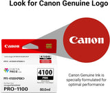 Canon PFI-4100 Genuine Photo Black Ink Tank, Compatible with imagePROG