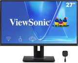 Moniteur ergonomique ViewSonic VG2748N 27 pouces IPS 1080p avec Wi-Fi intégré