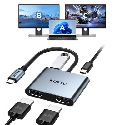 USB-C Multiport Adapter w/ HDMI and VGA MAC Windows SD PD