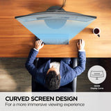 ViewSonic VA2416C 24 Inch Full HD 1080p Frameless Curved Monitor with