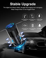 Black Dual USB CAR Charger Charge Two Tablets AT ONCE