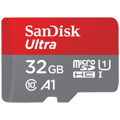 SanDisk 32GB Ultra microSDHC UHS-I Memory Card with Adapter - 120MB/s