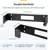 StarTech.com 2U Hinged Wall Mount Patch Panel Bracket - 6 inch Deep -