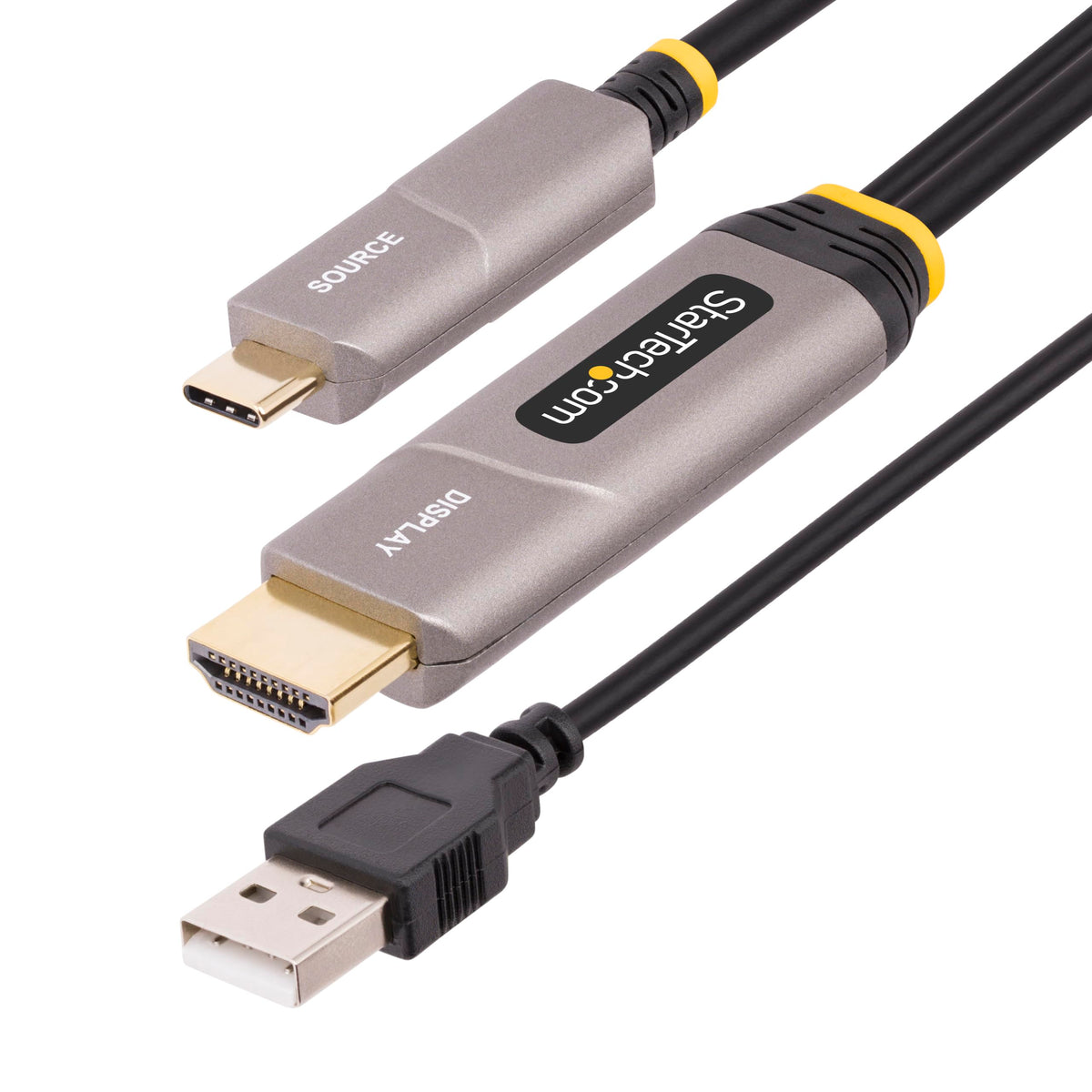 StarTech.com 50ft (15.2m) USB-C to HDMI 2.0 Active Optical Cable (AOC)