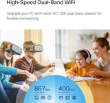 TP-Link Nano USB WiFi Adapter for PC(Archer T3U Nano)-AC1300 2.4G/5G D