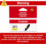 Canon Genuine CLI-251 Yellow Ink Tank Regular Yellow Ink
