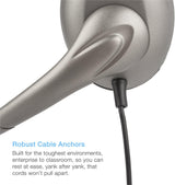 Casque d'écoute USB mono Cyber Acoustics avec microphone à perche pour Internet