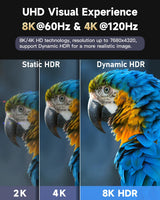 Câbles HDMI 8K 30FT, ARISKEEN 48Gbps haute vitesse HDMI 2.1, 8K 60H