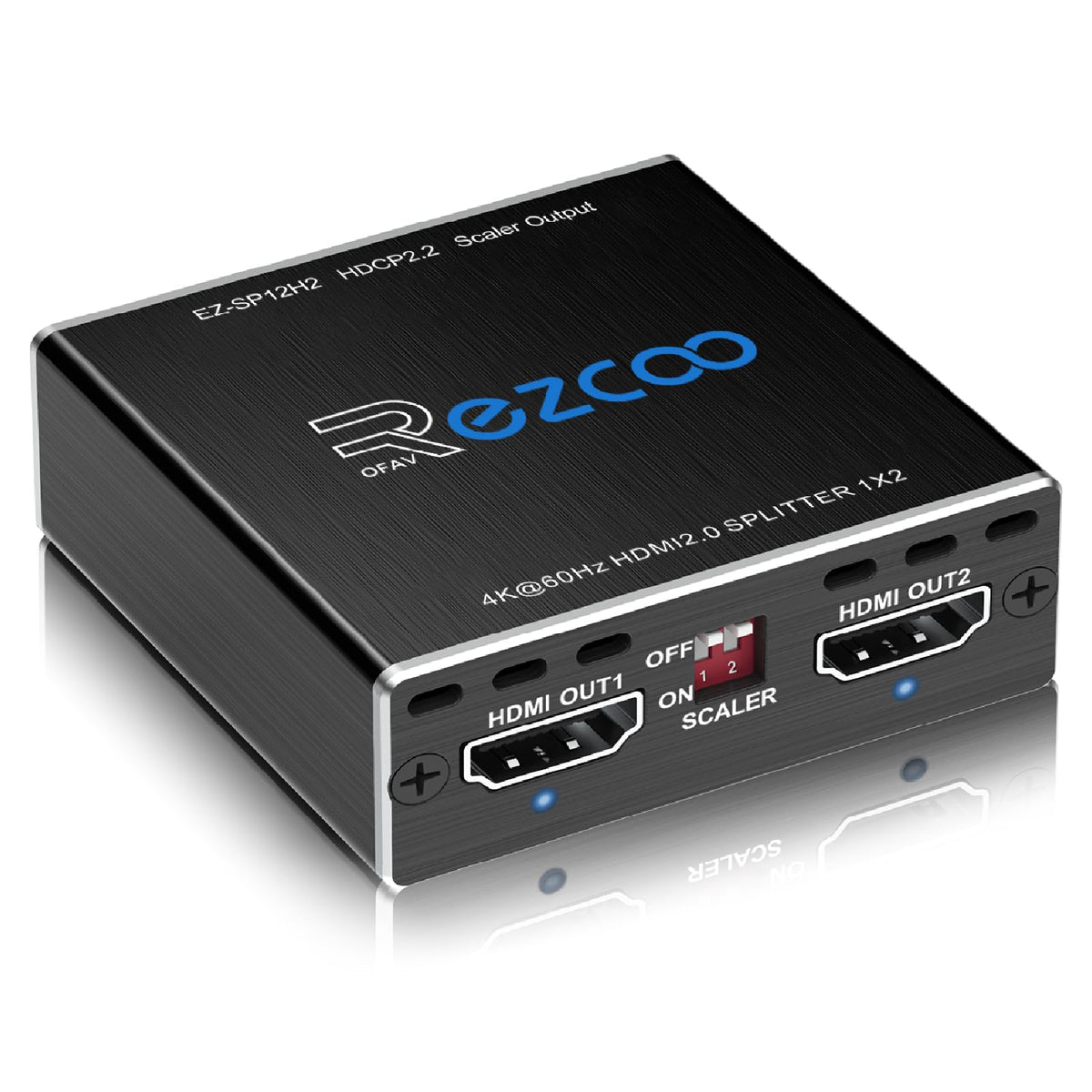 2-PORT HDMI SPLITTER (1X2) 4K W/ SCALER