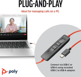 Poly Blackwire 3210 Wired Headset (Plantronics) - Noise-Canceling Mic