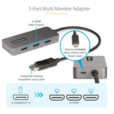 Startech MSTDP123HD DisplayPort to HDMI Triple Monitor Adapter