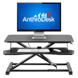 AnthroDesk Convertisseur de bureau assis-debout 31,5 po, hauteur réglable du mode assis