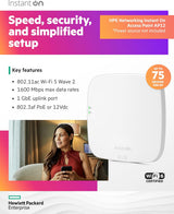 HPE Networking Instant On Access Point AP12 3x3 WiFi 5 Indoor Wireless