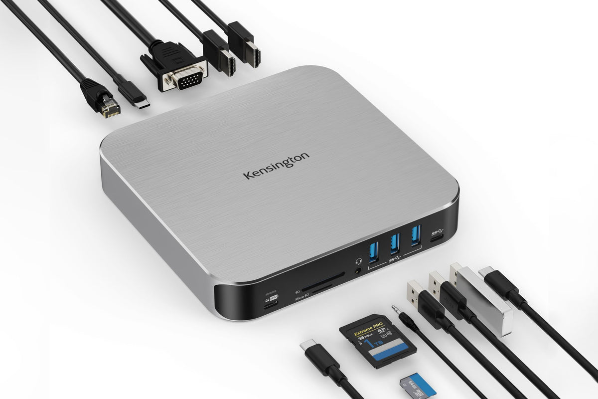 Station d'accueil Kensington AD220S3 USB-C, vidéo 4K triple, alimentation 85W